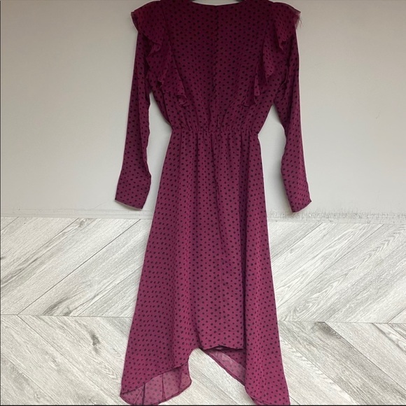 Wukogals | Willow Chiffon Asymmetric Dress Dot XXS - Picture 12 of 13